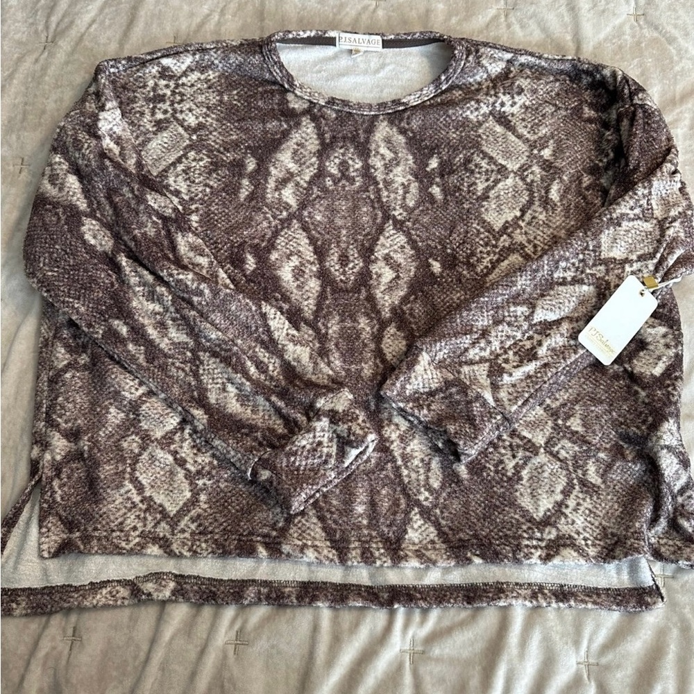 Snake Print Sweater